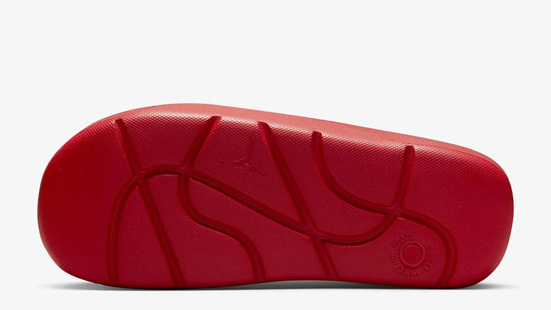 red jordan slides