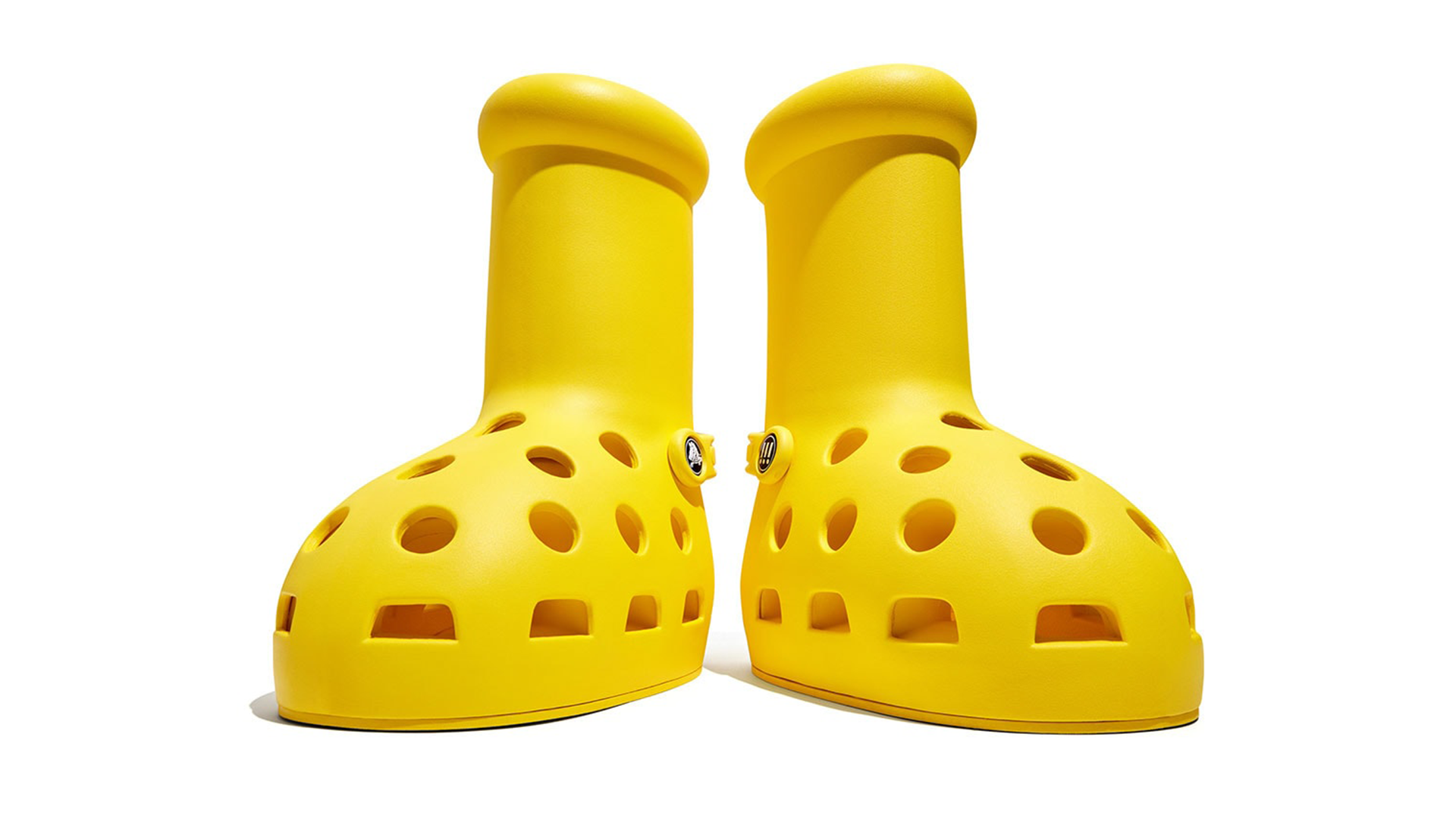 You Can Actually Cop the MSCHF x Crocs “Big Yellow Boot”