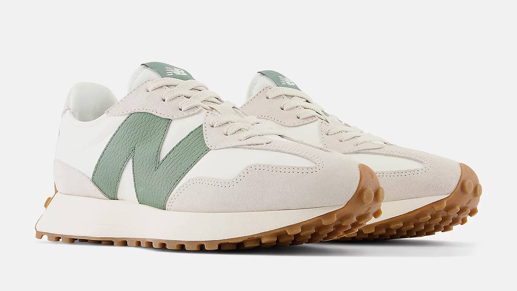 New Balance 327 Moonbeam Nori Green U327LX Side