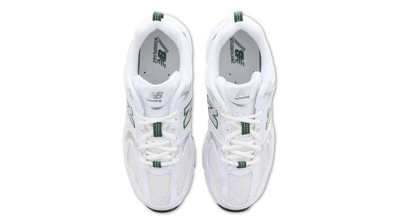 New Balance 530 White Silver Green Middle
