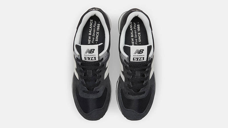 New Balance 574 Black Grey White U574LL2 Top