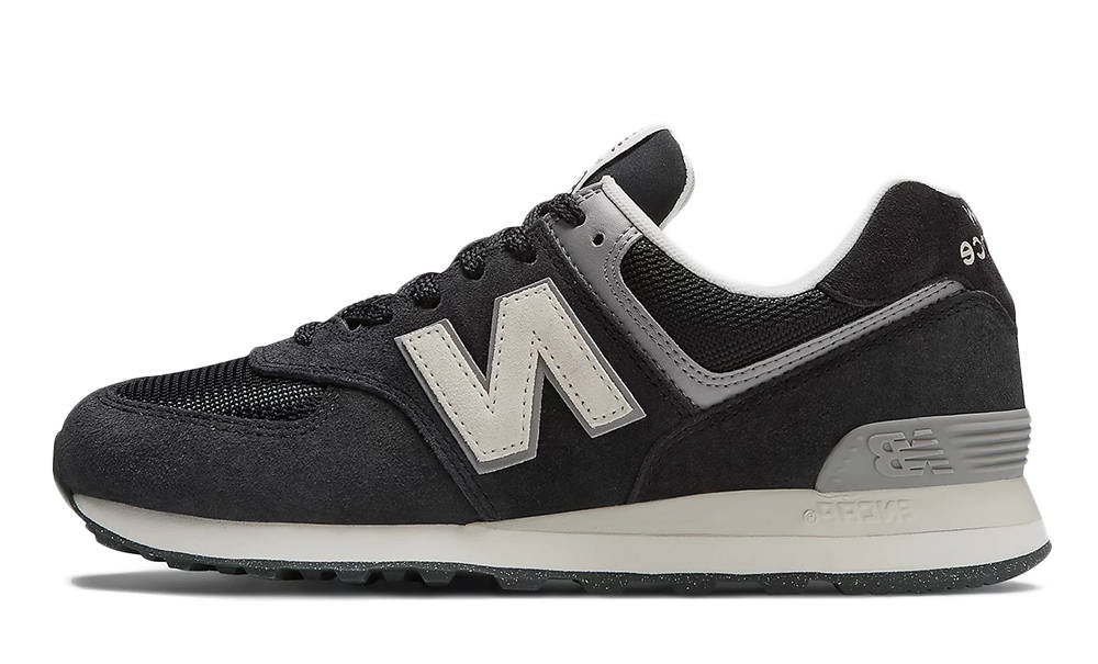 New Balance 574 Black Grey White U574LL2