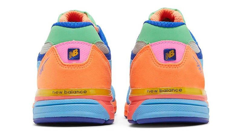 New Balance 990v3 Big Kid 'Wild Style' Multi back