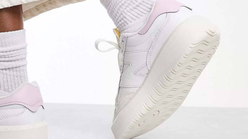 New Balance CT302 White Pink On Foot Back