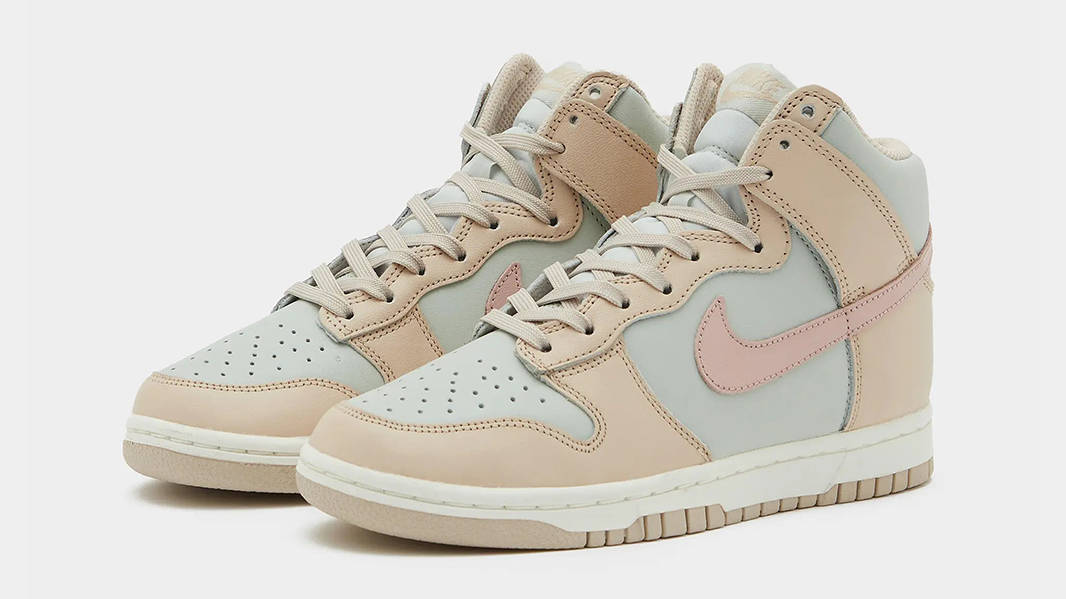 New Dunk High Tan Pink Side