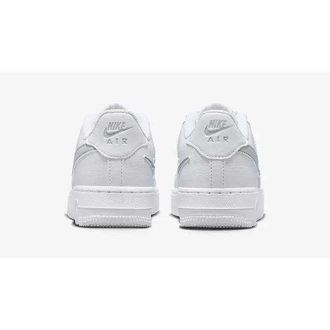 Nike Air Force 1 Low GS Cut-Out Swoosh White Grey | Where To Buy ...