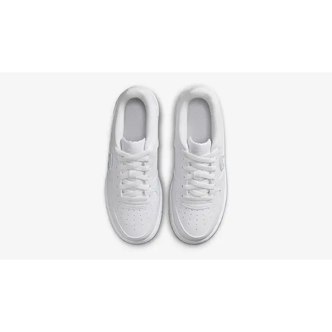 Nike Air Force 1 Low GS Cut-Out Swoosh White Grey | Where To Buy ...