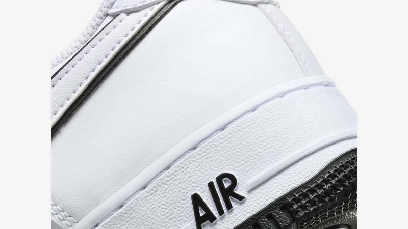 Air force 1 white with best sale black outline