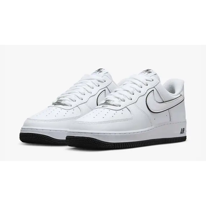 Nike Air Force 1 Low Outline Swoosh White Black | Where To Buy