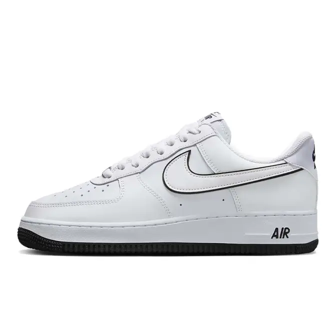 Nike Air Force 1 Low Outline Swoosh White Black | Where To Buy