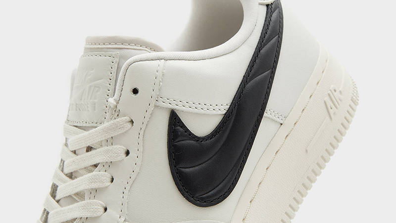 Nike Air Force 1 Low Water Resistant Upper Sail Black Detail