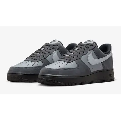 air force 1 low black and grey