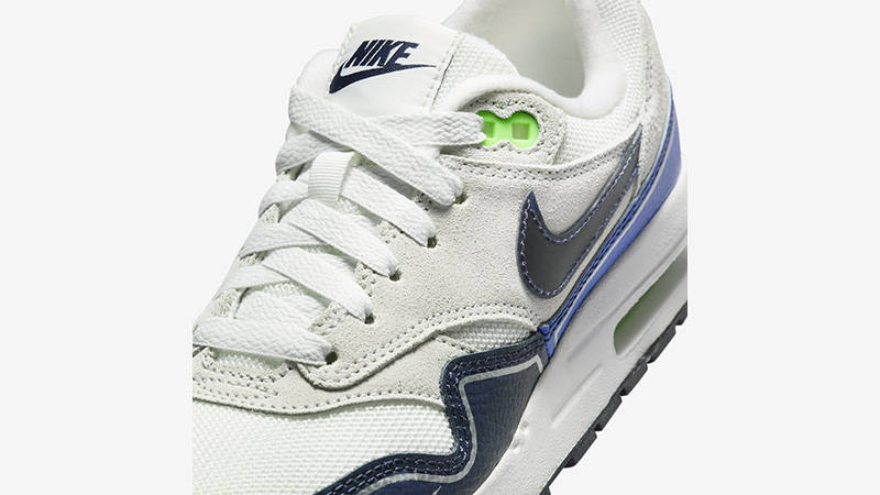 Nike Air Max 1 GS Obsidian Royal lace box