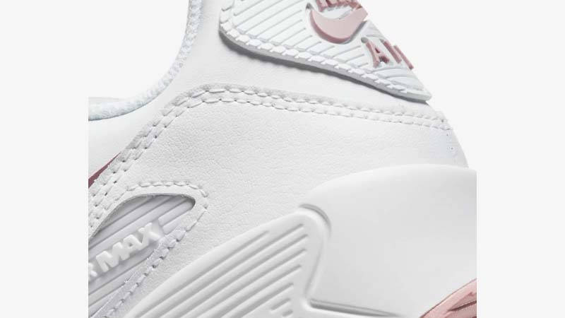 Nike Air Max 90 LTR GS White Pink Glaze Closeup