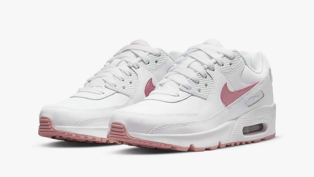 Nike Air Max 90 LTR GS White Pink Glaze Front