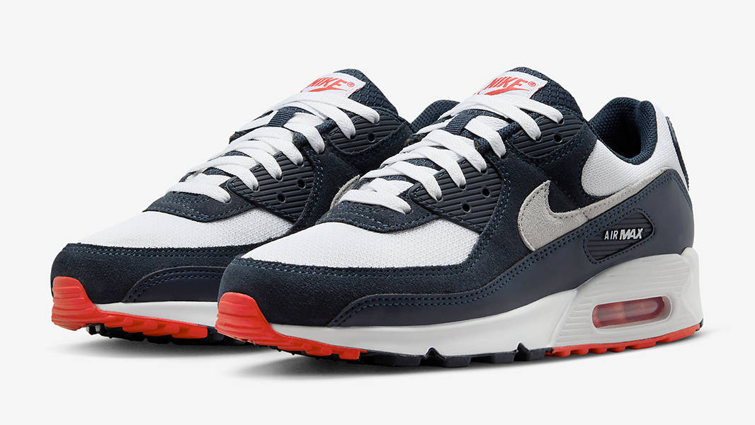 Nike Air Max 90 Navy Crimson DM0029-400 Side