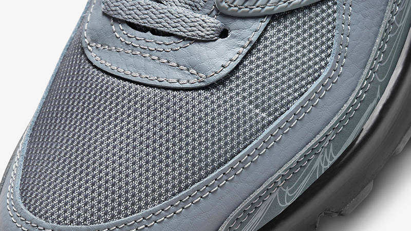 nike air max 90 leather tumbled grey