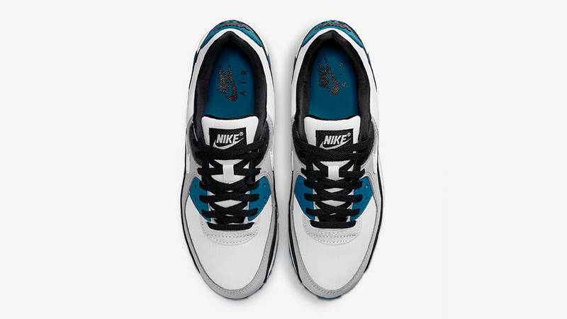 Nike Air Max 90 White Black Teal FB9658-002 Top