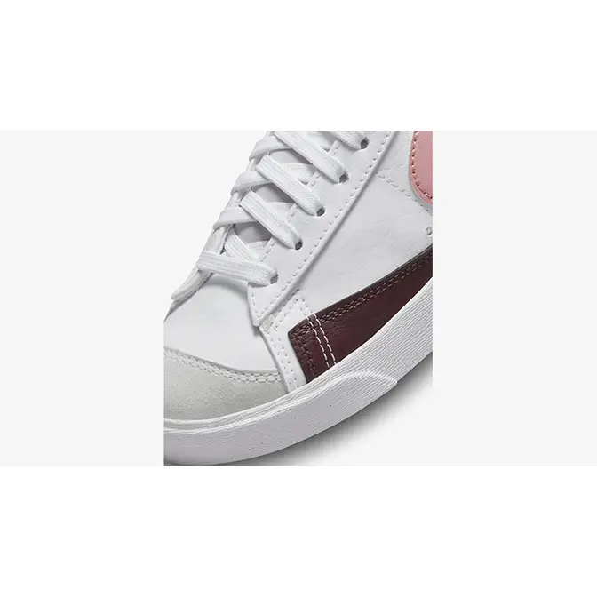 Nike Blazer Mid 77 Next Nature Shoes White Backside Closeup toebox