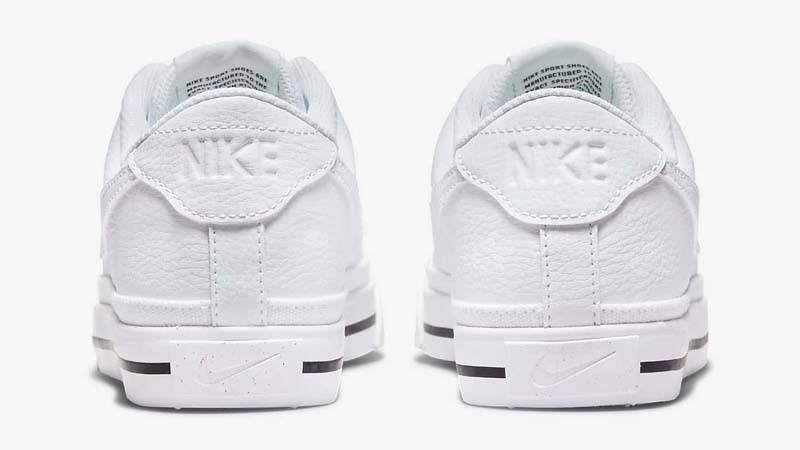 Nike Court Legacy Next Nature White Black Back