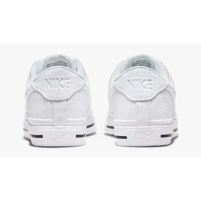 Nike Court Legacy Next Nature White Black Back