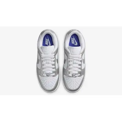 Nike Dunk Low Metallic Silver Blue Joy Middle