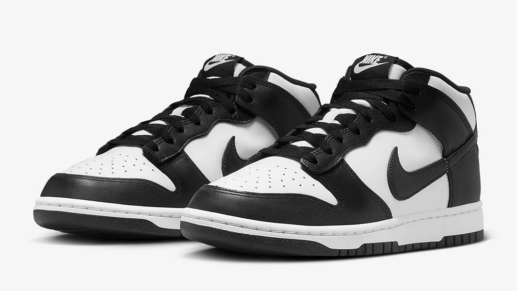 Nike Dunk Mid Leather Panda FQ8784-100 Side