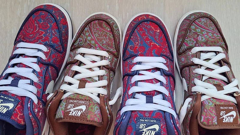 Nike SB Dunk Low Paisley Red Detail