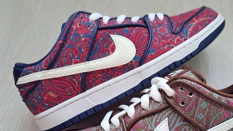 Nike SB Dunk Low Paisley Red Side 2