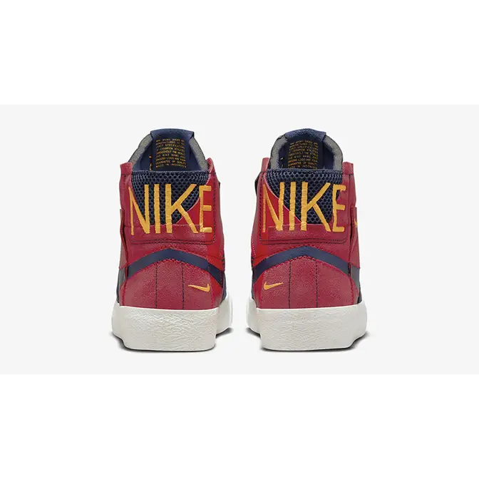 retro-styled Nike shoes Premium Navy Red Yellow FD5113-600 Back
