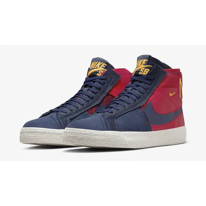 The Nike Air Flight 89 is just the start to Nike Sportswears Premium Navy Red Yellow FD5113-600 Side