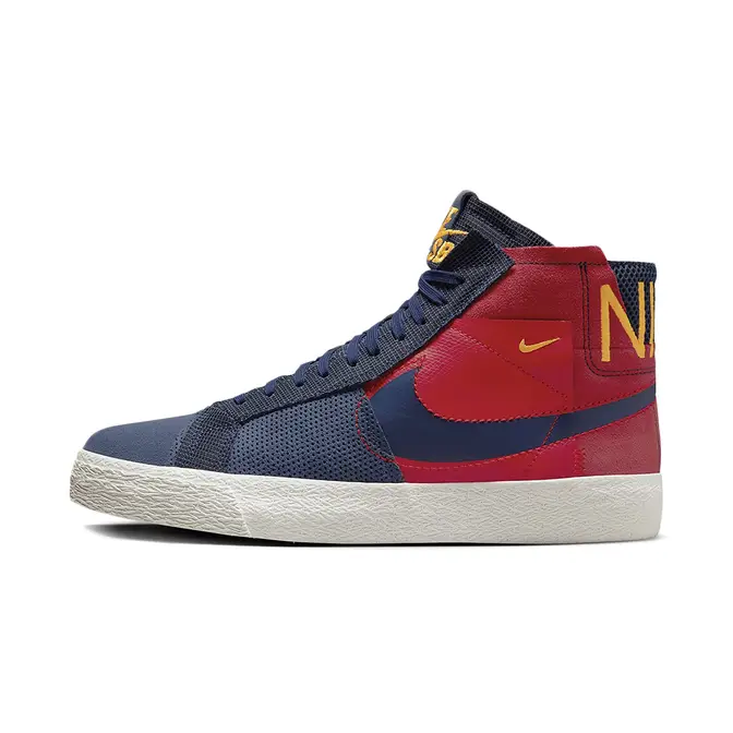 retro-styled Nike shoes Premium Navy Red Yellow FD5113-600