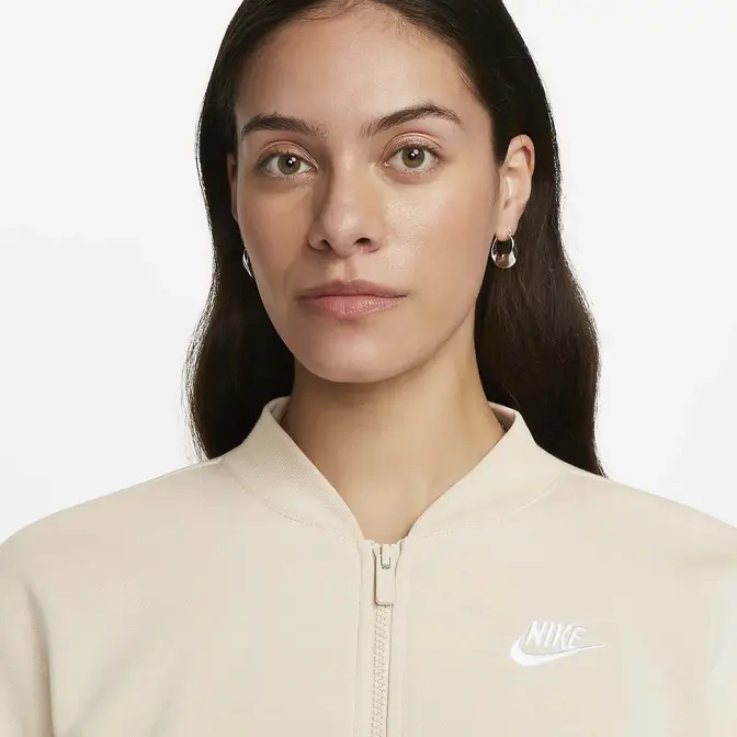 Nike Sportswear Club Fleece Oversized Cropped Full-Zip Jacket | Where ...