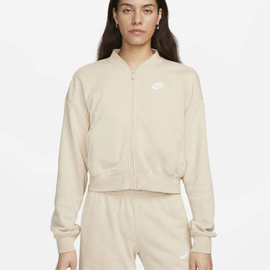 Nike Sportswear Club Fleece Oversized Cropped Full-Zip Jacket