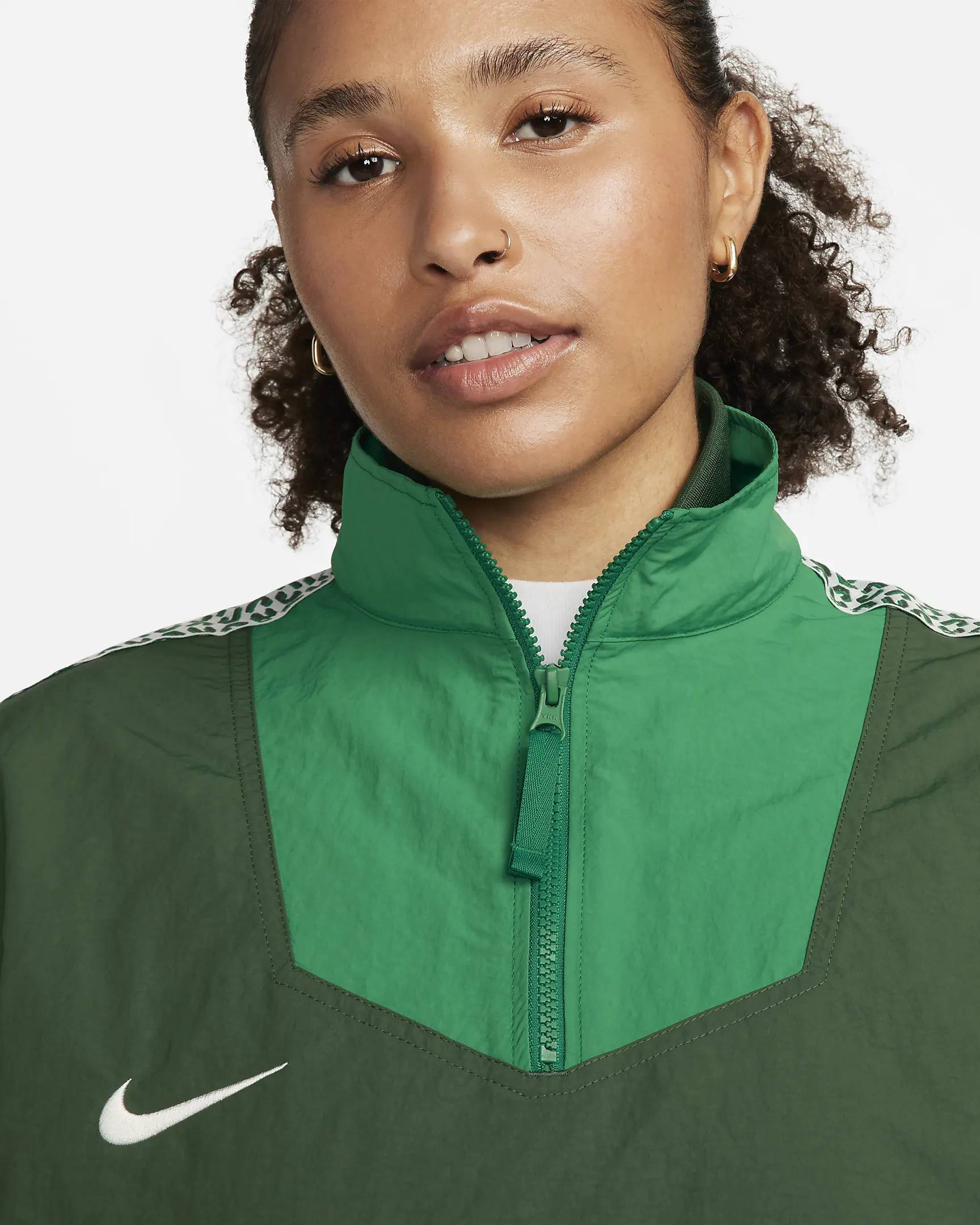 Nike air half zip hot sale windbreaker jacket in blue