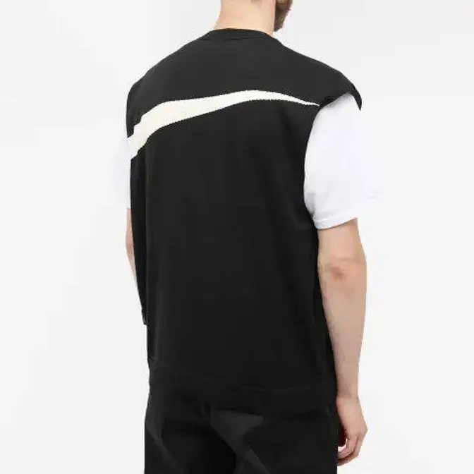 Nike Swoosh Sweater Vest Black Backside
