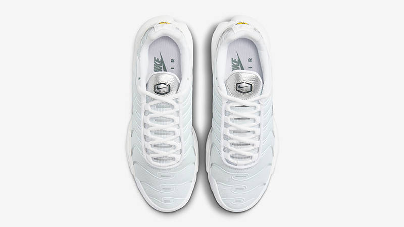 nike tn white and silver