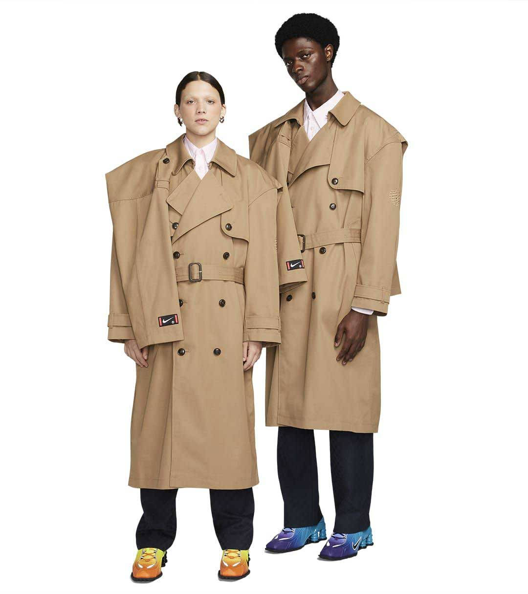 ジャケット・アウター rose midi trench coat DARK BEIGE Nike x Martine Rose Trench Jacket | Where To Buy