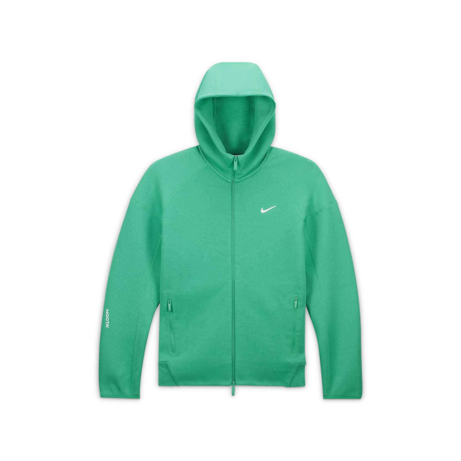 green nike zip hoodie