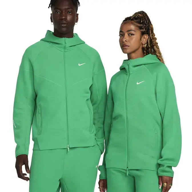 NOCTA x Nike Tech Fleece Hoodie Green Full Front