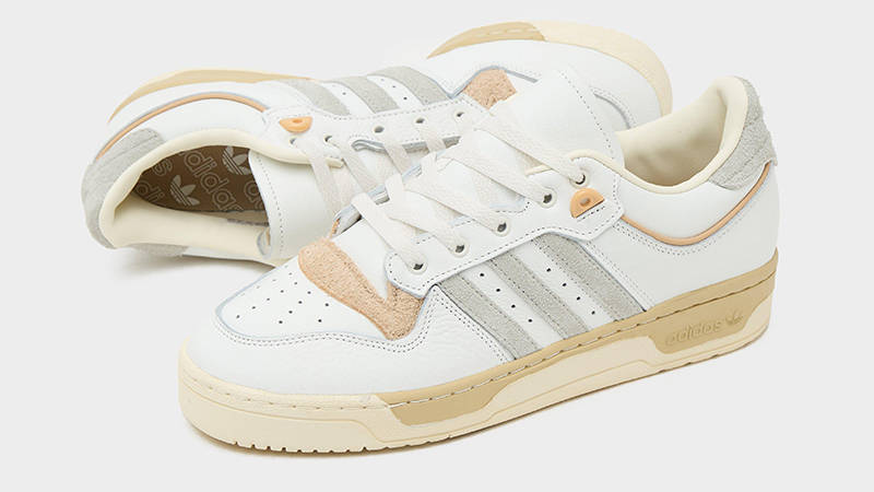 size x adidas Rivalry Low 86 White Grey IG7990 Side