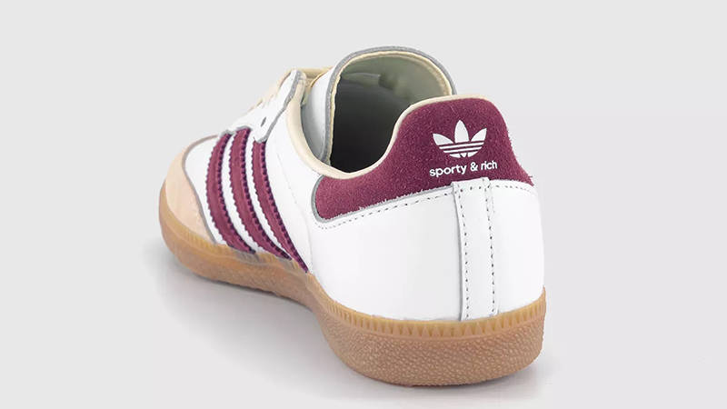Sporty & Rich x adidas Samba White Burgundy IF5660 Back