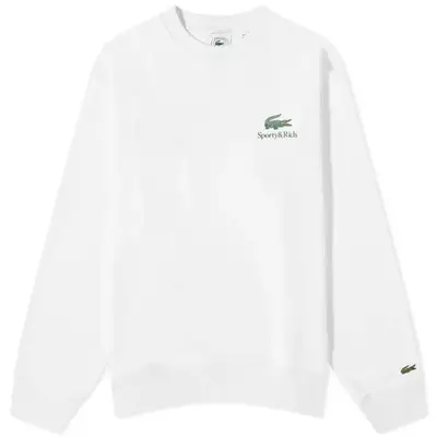 Sporty _ Rich x Lacoste Play Tennis Crew Sweat Farine Feature