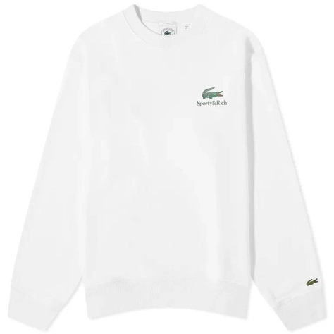 Sporty _ Rich x Lacoste Play Tennis Crew Sweat Farine Feature