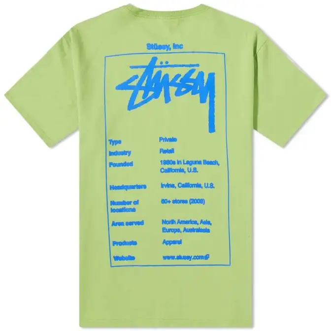 Stüssy Wiki T-Shirt, Where To Buy, 1904908-tea