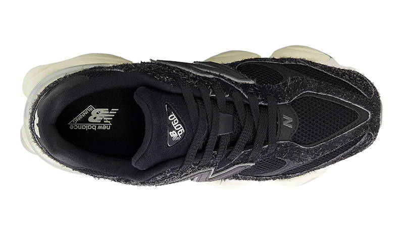 The New Balance 9060 Black Hairy Suede U9060HSD Top