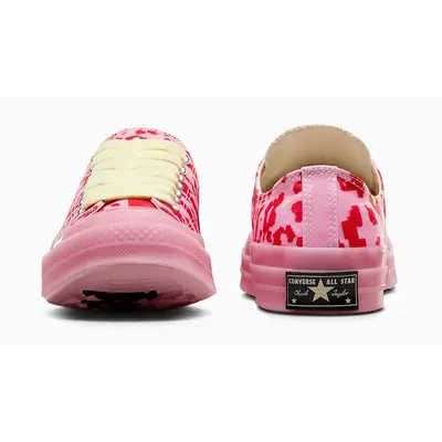 Tênis Leather Converse All Star Replay Platform Leather Converse Chuck 70 Low Digital Leopard Pink A08165C Back