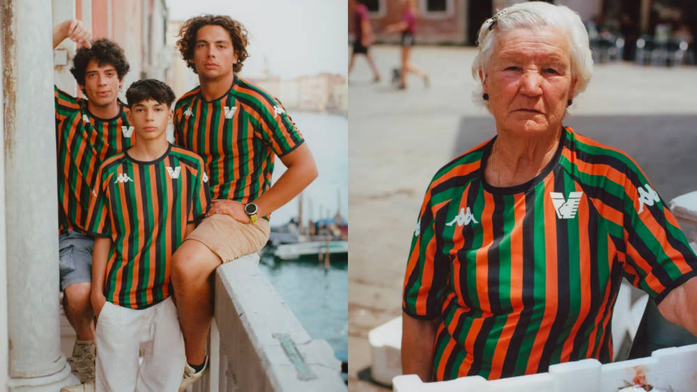 Image via Venezia FC / Sam Gregg Venezia FC's Pre-Match Jersey Embraces All Things Venetian