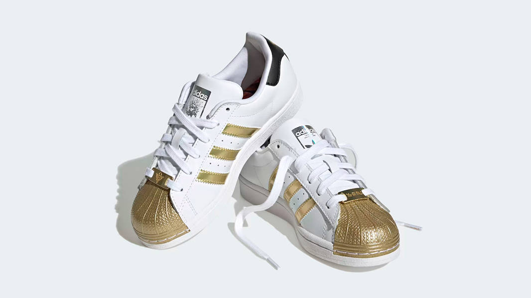 Adidas superstar 2024 sequin gold