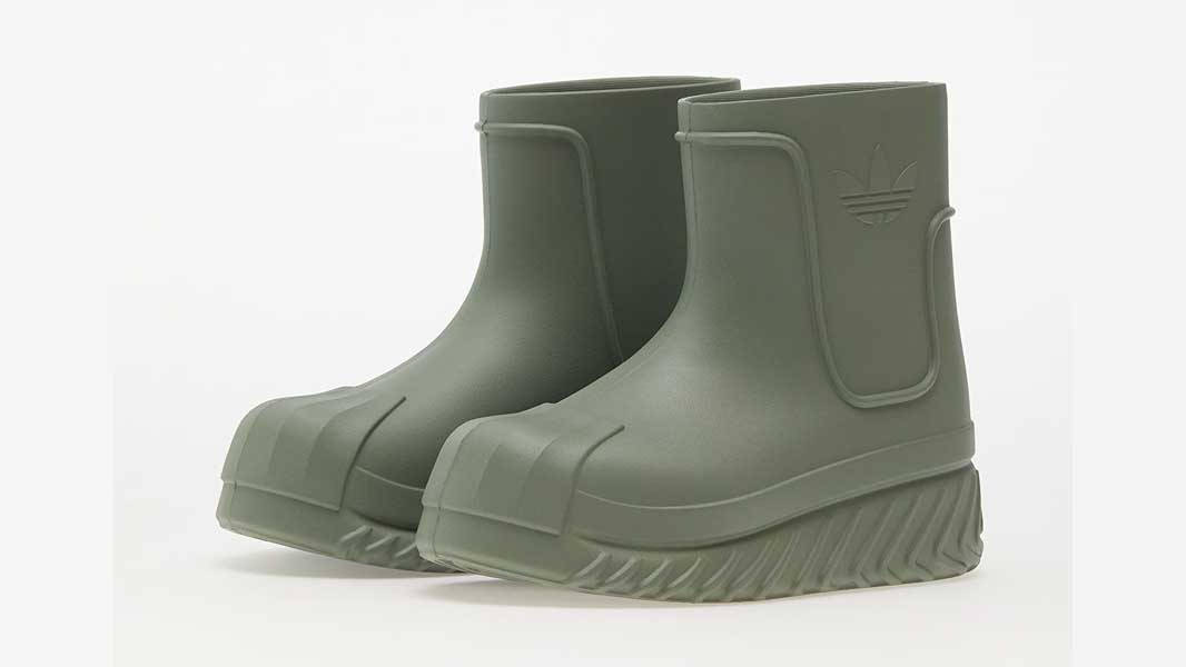 adidas adiFOM Superstar Boot Silver Green Front